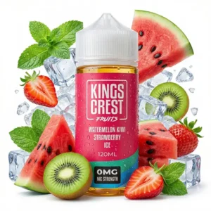 Kings Crest Watermeolon kiwi Strawberry ice 120ml.