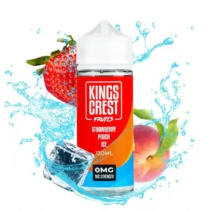 Kings Crest Strawberry peach ice 120ml.