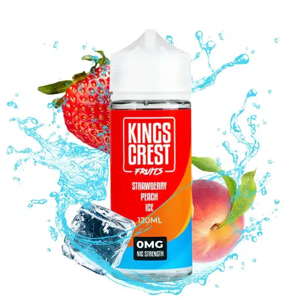 Kings Crest Strawberry peach ice 120ml.